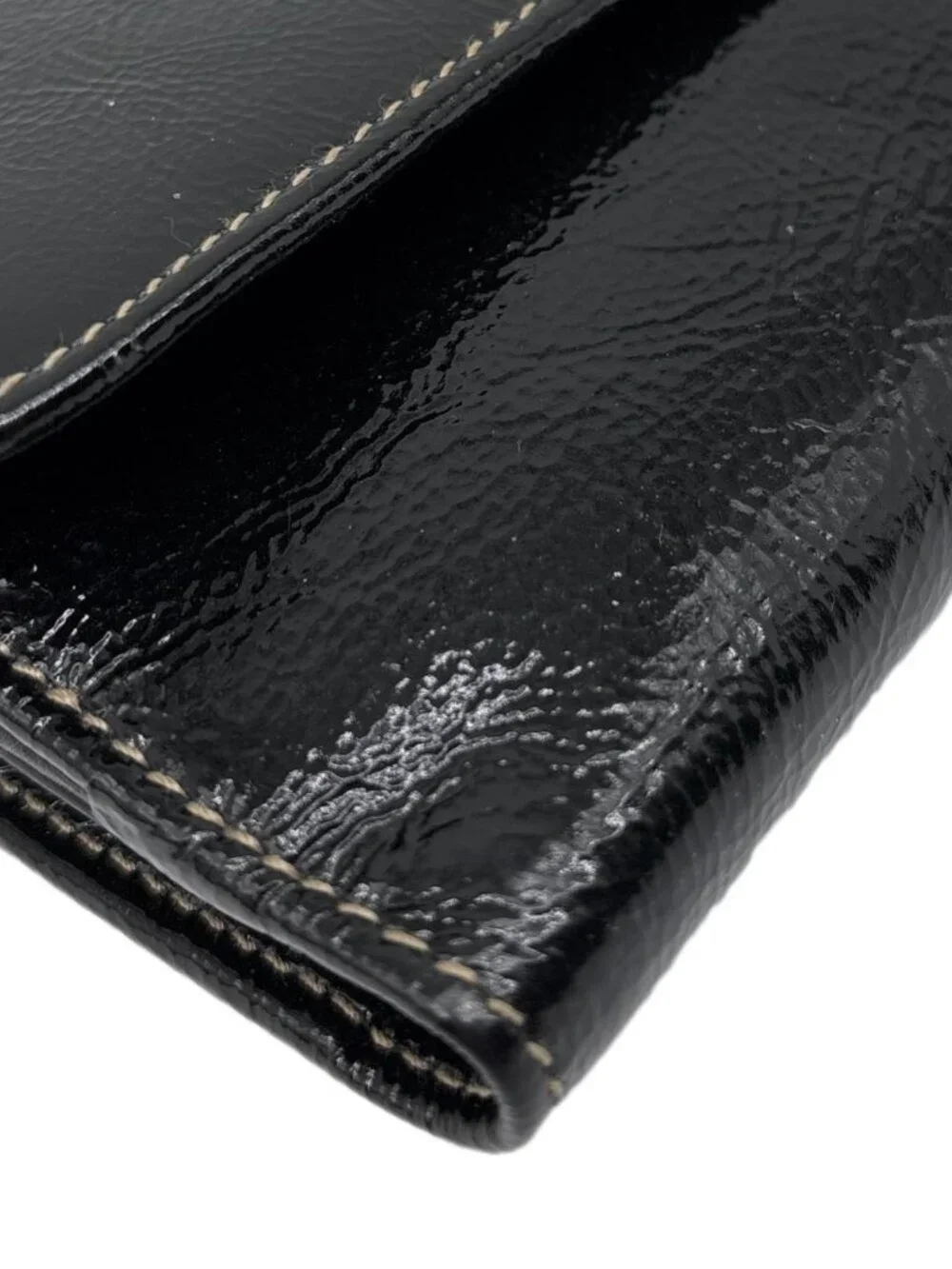 Gucci  Patent Leather Long Wallet Black 162360 - Picture 7 of 11